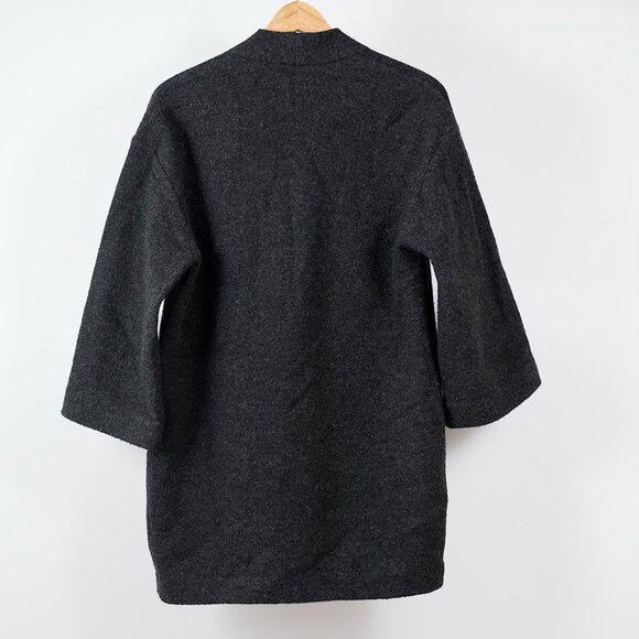 Aritzia Wilfred Brullon Cardigan, Merino Wool, Charcoal Grey, Size XS (generous) - Picture 5 of 11